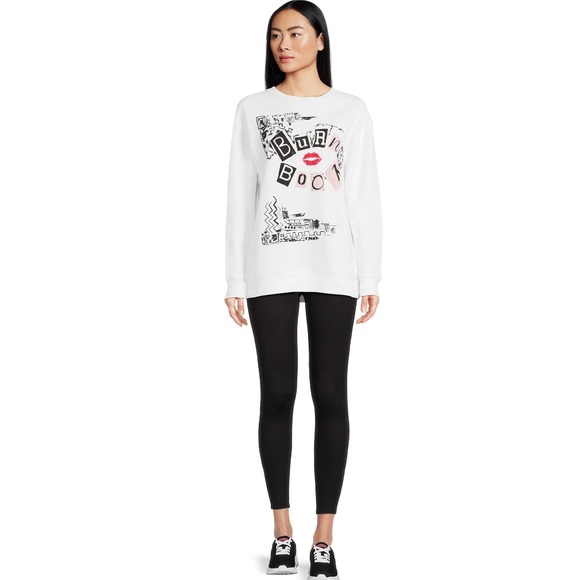 NWT Mean Girls Juniors Medium Crew Neck Fleece Sweatshirt - Picture 2 of 4